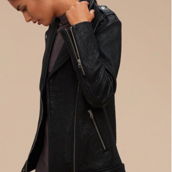 RARE: Mackage x Aritzia Leather Jacket (XS/S) - Selene / Long Rumour - Picture 5 of 6